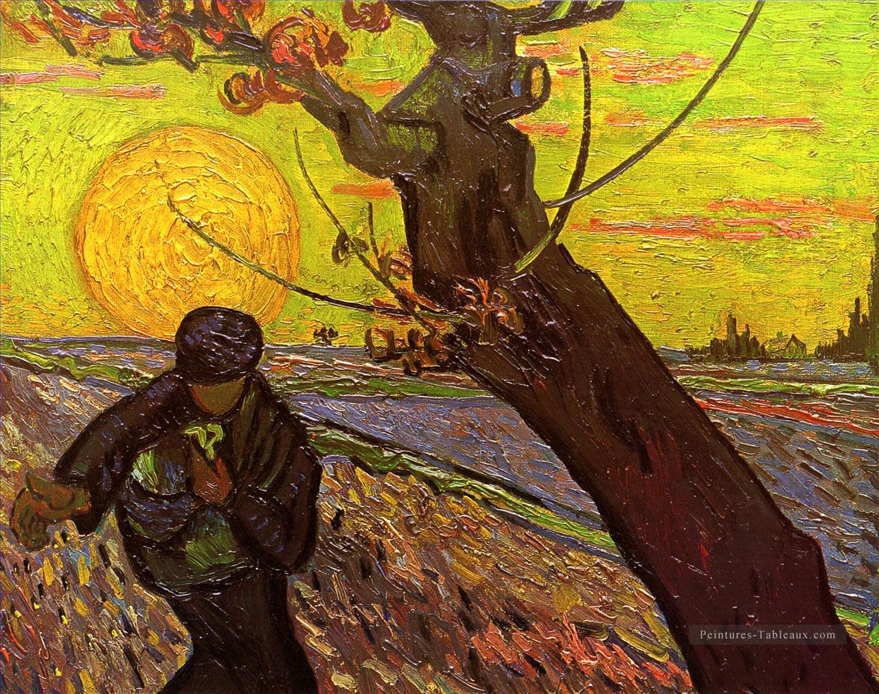 Semeur 2 Vincent van Gogh Peintures à l'huile